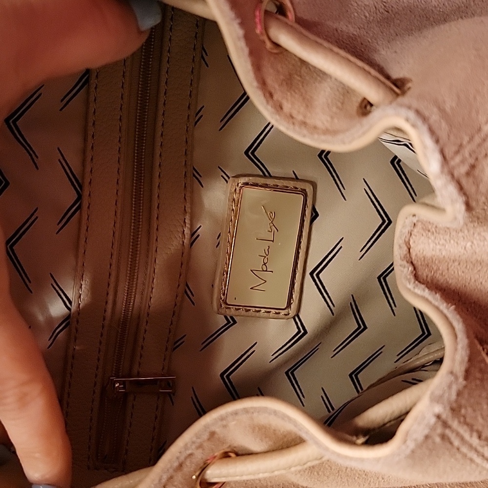 Tan Suede Backpack - Picture 5 of 5